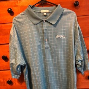 Peter Millar XL golf shirt “Sea Island” blue EUC